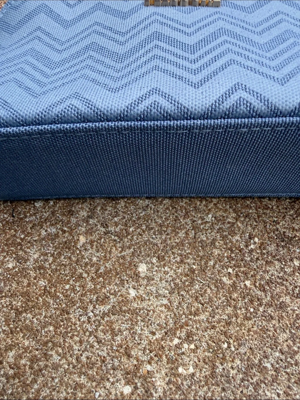 Missoni Blue Chevron Zip Cosmetic Case